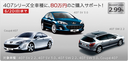 PEUGEOT SELECTION［407 シリーズ] セクション1